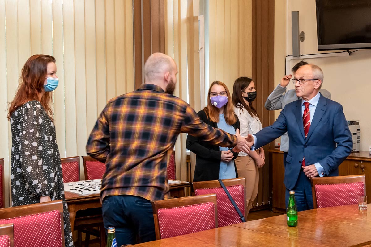 Śniadanie z rektorem - studenci